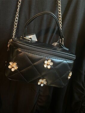 Flower Quilted Mini Purse